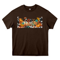 Chocolate Brown cozy vibes libbey glass Heavy Core Tee - BundleAndBundleShop