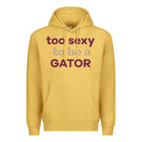 Antique Gold too sexy to be a gator Premium Hoodie - PixelFlow