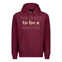 Burgundy too sexy to be a gator Premium Hoodie - PixelFlow