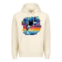 Tofu Orca Killer Whale Starry Night Impressionist Dog Art By Aja Premium Hoodie - PixelFlow