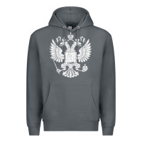 Rock russian double headed eagle for a russia fan gift t shirt Premium Hoodie - PixelFlow