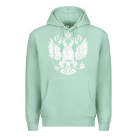 Seafoam russian double headed eagle for a russia fan gift t shirt Premium Hoodie - PixelFlow