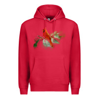 Cardinal wild red cardinal bird long sleeve Premium Hoodie - PixelFlow
