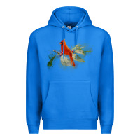 True Royal wild red cardinal bird long sleeve Premium Hoodie - PixelFlow