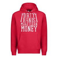 Cardinal dirty hands make clean money t shirt wrench mechanic gift Premium Hoodie - PixelFlow