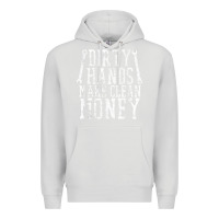 Dove Grey dirty hands make clean money t shirt wrench mechanic gift Premium Hoodie - PixelFlow