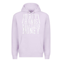 Lilac dirty hands make clean money t shirt wrench mechanic gift Premium Hoodie - PixelFlow