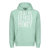 Seafoam dirty hands make clean money t shirt wrench mechanic gift Premium Hoodie - PixelFlow