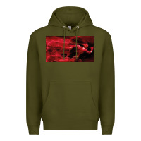 Army Green The Flash Premium Hoodie - PixelFlow