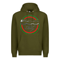 Army Green fiat 500   italy Premium Hoodie - PixelFlow