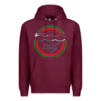 Burgundy fiat 500   italy Premium Hoodie - PixelFlow