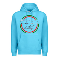 Ocean Blue fiat 500   italy Premium Hoodie - PixelFlow