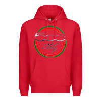 Red fiat 500   italy Premium Hoodie - PixelFlow