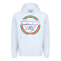 White fiat 500   italy Premium Hoodie - PixelFlow