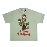 Oil Green merry christmas cactus Urban Heavy Tee - RanaPortraitStore