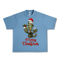 Pebble Blue merry christmas cactus Urban Heavy Tee - RanaPortraitStore