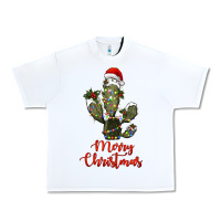 White merry christmas cactus Urban Heavy Tee - RanaPortraitStore