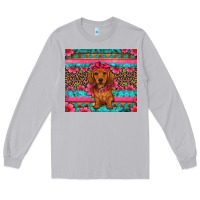 Moon Dust dachshund puppy floral Long Sleeve Tee - Artiststas