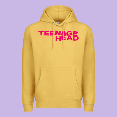 Teenage Head Print (pink) Plain Premium Hoodie Designed By Pixelflow