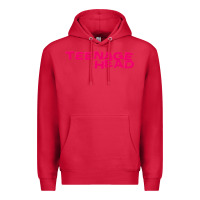 Cardinal Teenage Head Print (Pink) Plain Premium Hoodie - PixelFlow