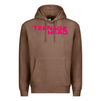 Chestnut Teenage Head Print (Pink) Plain Premium Hoodie - PixelFlow