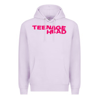 Lilac Teenage Head Print (Pink) Plain Premium Hoodie - PixelFlow