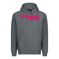 Rock Teenage Head Print (Pink) Plain Premium Hoodie - PixelFlow