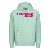 Seafoam Teenage Head Print (Pink) Plain Premium Hoodie - PixelFlow