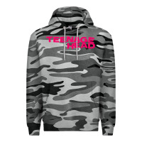 Slate Camo Teenage Head Print (Pink) Plain Premium Hoodie - PixelFlow