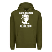 Army Green dark humor is like food not everyone gets it, joseph stalin t shirt Premium Hoodie - PixelFlow