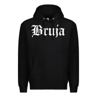 Black womens bruja old english chola witchy v neck t shirt Premium Hoodie - PixelFlow
