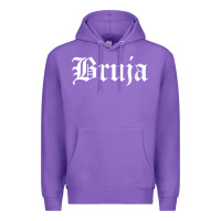 Purple womens bruja old english chola witchy v neck t shirt Premium Hoodie - PixelFlow