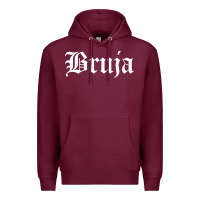 Burgundy womens bruja old english chola witchy v neck t shirt Premium Hoodie - PixelFlow