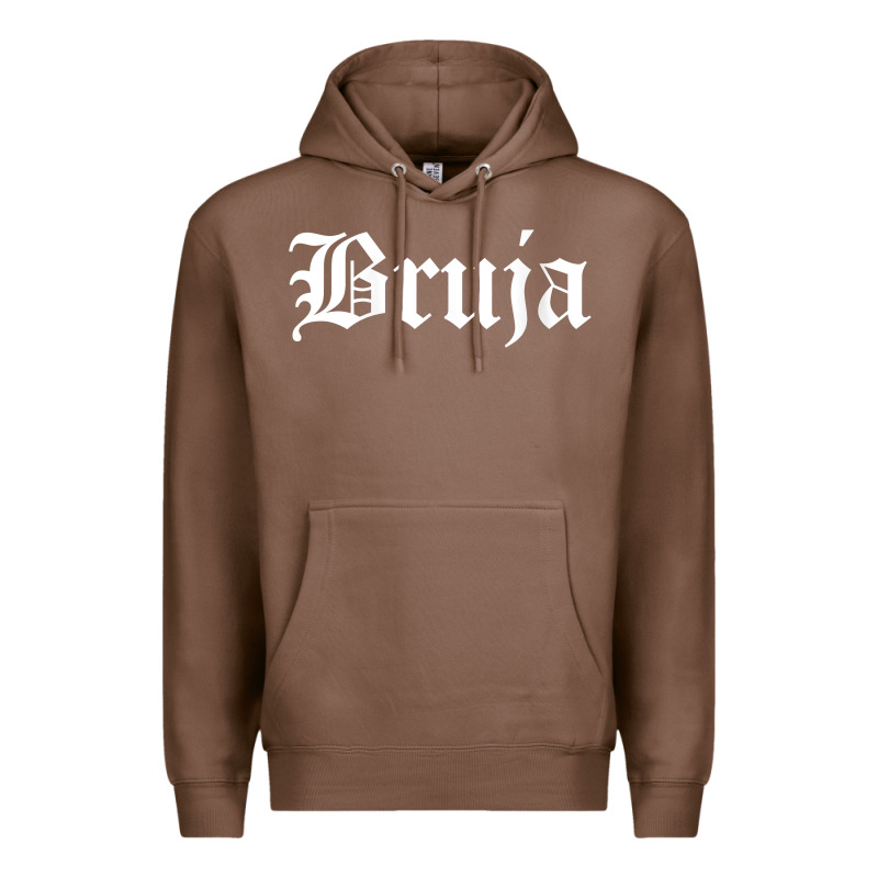 Womens Bruja Old English Chola Witchy V Neck T Shirt Premium Hoodie by PixelFlow | Teevron