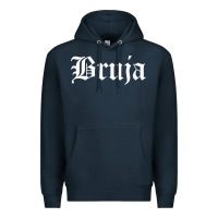 Navy womens bruja old english chola witchy v neck t shirt Premium Hoodie - PixelFlow