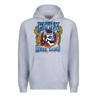 Heather Grey Kppx Rebel Radio Premium Hoodie - PixelFlow