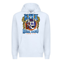 White Kppx Rebel Radio Premium Hoodie - PixelFlow
