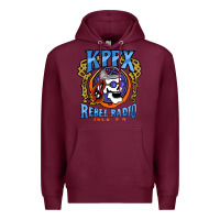 Burgundy Kppx Rebel Radio Premium Hoodie - PixelFlow