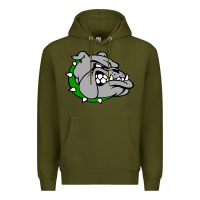 Army Green ashville high school, ashville bulldogs Premium Hoodie - PixelFlow