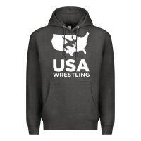 Charcoal Heather usa power united states Premium Hoodie - PixelFlow