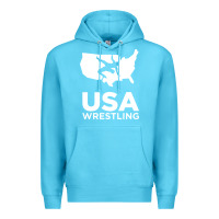 Ocean Blue usa power united states Premium Hoodie - PixelFlow