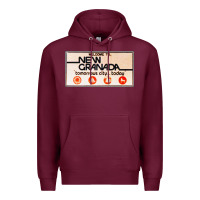 Burgundy welcome to new granada! Premium Hoodie - PixelFlow