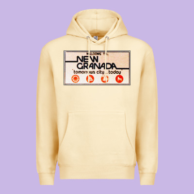 Welcome To New Granada! Premium Hoodie Designed By Pixelflow