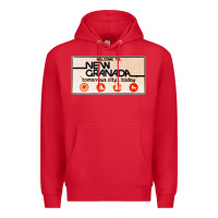 Red welcome to new granada! Premium Hoodie - PixelFlow