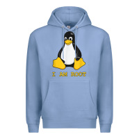 Colony Blue Linux Mascot Tux the Penguin I Am Root TShirt Men Women Kids Premium Hoodie - PixelFlow
