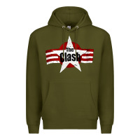 Army Green Old Rock 1976 Clash Premium Hoodie - PixelFlow
