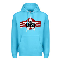 Ocean Blue Old Rock 1976 Clash Premium Hoodie - PixelFlow