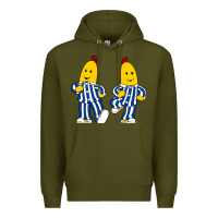 Army Green bananas double Premium Hoodie - PixelFlow