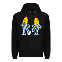 Black bananas double Premium Hoodie - PixelFlow