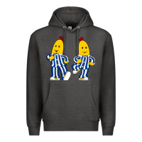 Charcoal Heather bananas double Premium Hoodie - PixelFlow